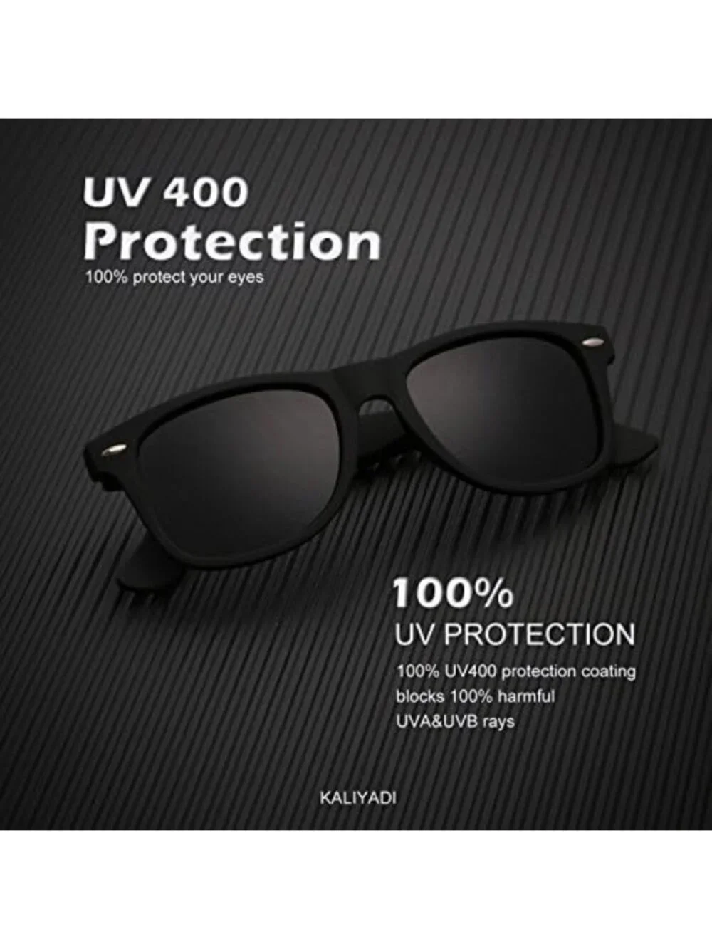 Polarized Semi-Rimless Sunglasses for Men & Women - UV Protection Driving